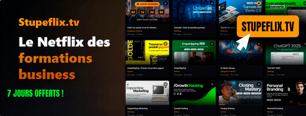stupeflix.tv formations business illimitées